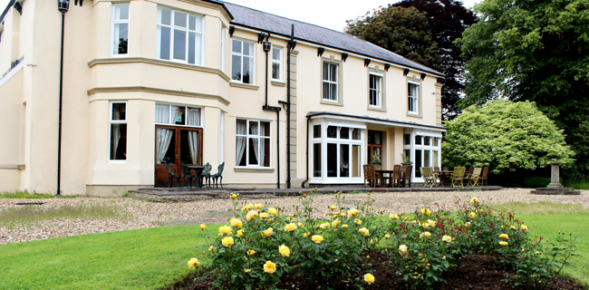 Henstaff Court - Rear view of main house and veranda